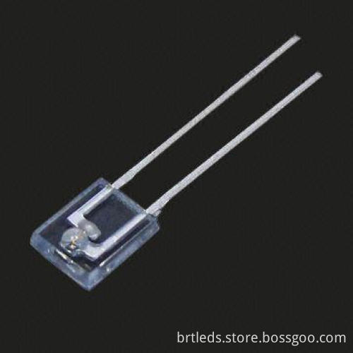 Rectangle-shaped Infrared LED with 940nm Wavelength with Plastic Side Look Packing, Water Clear